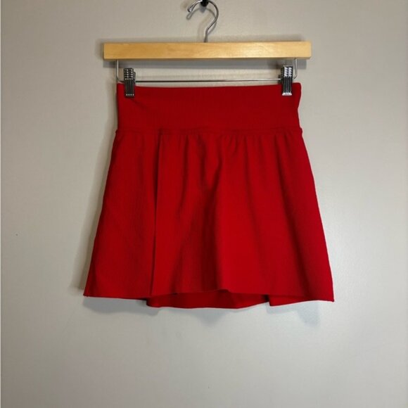 SPANX Vibrant Red Mini Skirt - Picture 1 of 5